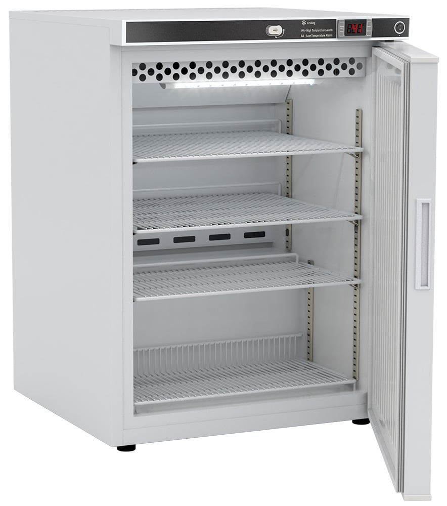 LabRepCo CliniCool© Series 4.6 Cu. Ft. Undercounter NSF Certified Pharmacy/Vaccine Refrigerator | Freestanding | Solid Door - Image 2
