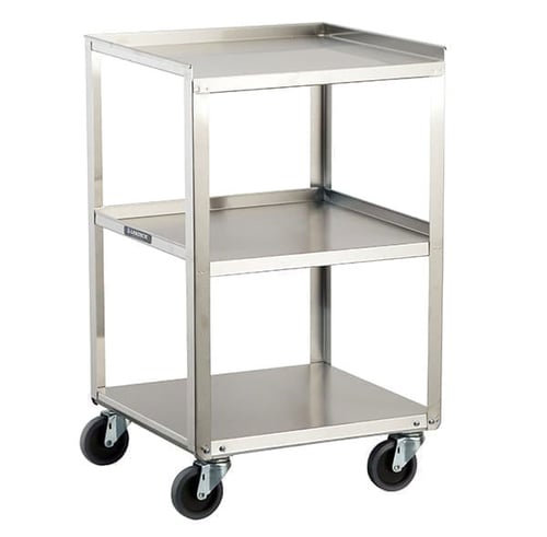 Lakeside 359 Compact Utility Cart (16.75"x 18.75") | 3 Shelves | 300 Lb Capacity