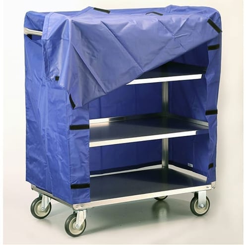 Lakeside 442 Linen Cart w/cover (22"x 36") | 4 Shelves | 400 Lb Capacity
