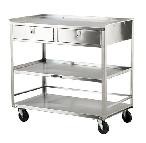Lakeside 474 Utility Stand w/ Drawers (20"x 36") | 3 Shelves | 500 Lb Capacity