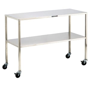 Lakeside 8358 Stainless Steel Instrument Table (20"Wx 48"L)