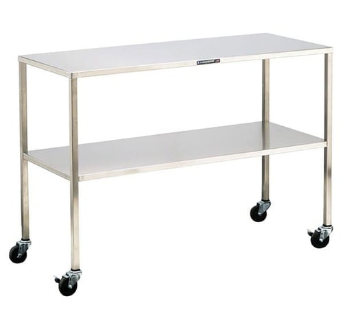 Lakeside 8358 Stainless Steel Instrument Table (20"Wx 48"L)