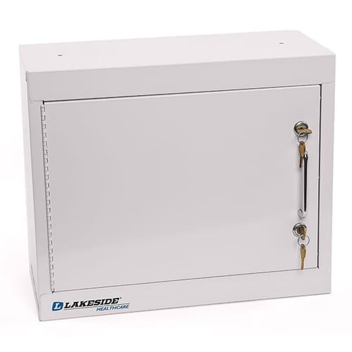 Lakeside LNC-1 Single Door Narcotic Cabinet w/ Double Lock (18x8x15)