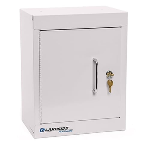 Lakeside LNC-11D Double Door Narcotic Cabinet w/ Single Lock (12x8x15)