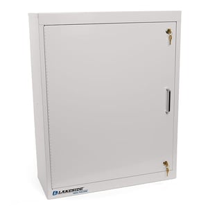 Lakeside LNC-5 Single Door Narcotic Cabinet w/ Double Lock (24x10x30)