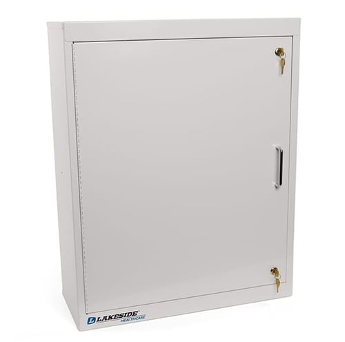 Lakeside LNC-5 Single Door Narcotic Cabinet w/ Double Lock (24x10x30)