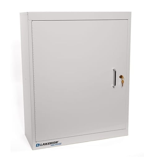 Lakeside LNC-5S Single Door Narcotic Cabinet w/ Single Lock (24x10x30)
