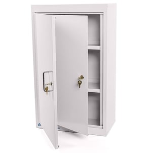 Lakeside LNC-6D Double Door Narcotic Cabinet w/ Single Lock (18x10x30)
