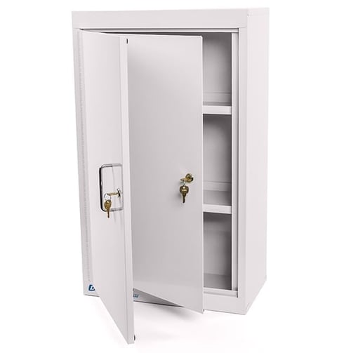 Lakeside LNC-6D Double Door Narcotic Cabinet w/ Single Lock (18x10x30)