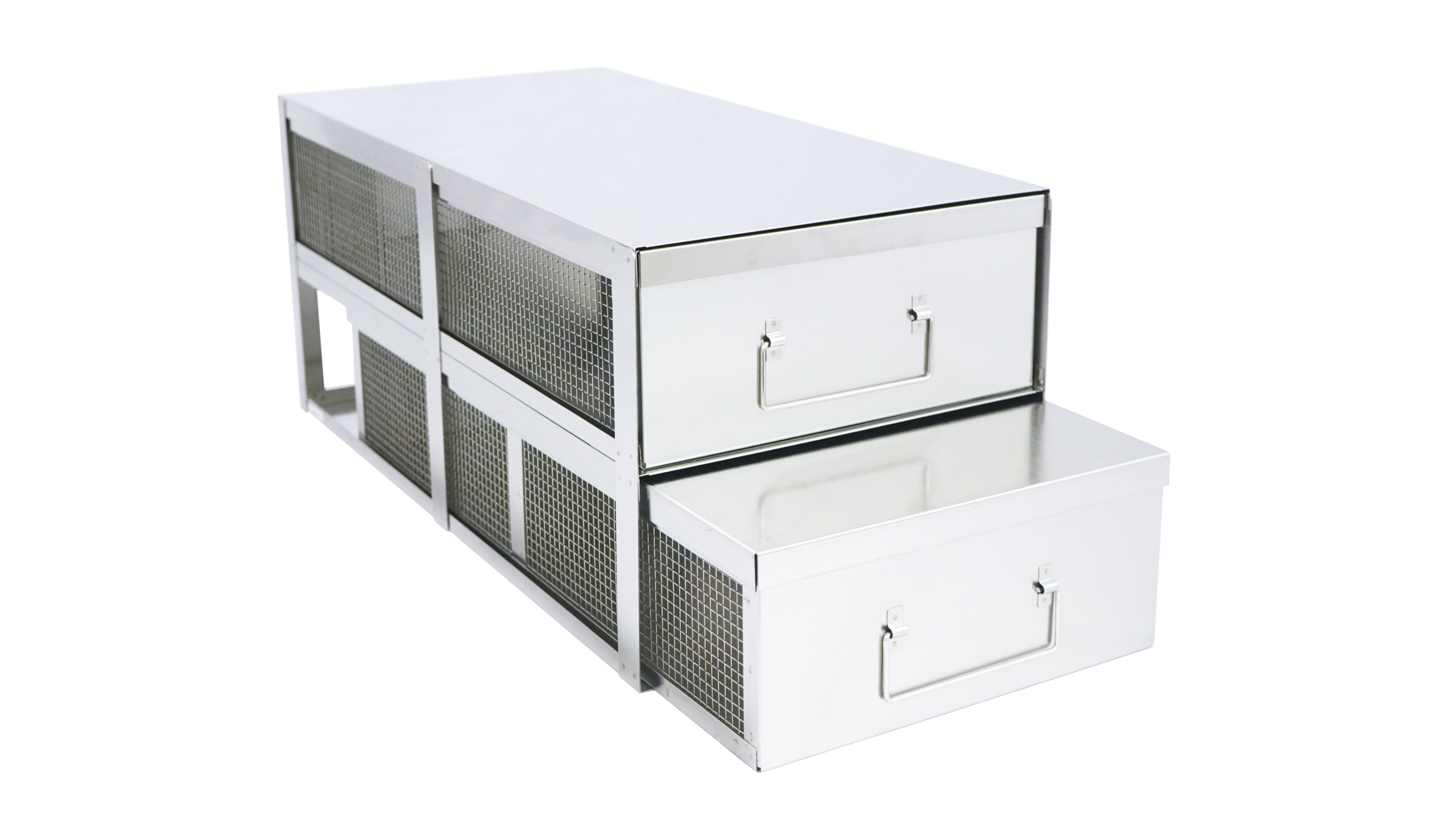 Medium Bin Style Organizer Drawer Freezer Racks (9 15/16 inches tall x 11 3/16 inches wide) - Image 2