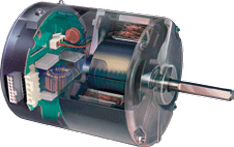 ultra high efficiency ECM motor for biological safety cabinets