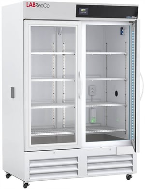LabRepCo brand Ultra Elite Series 49 Cu. Ft. Chromatography Refrigerator with Hinged Glass Doors and energy star certification