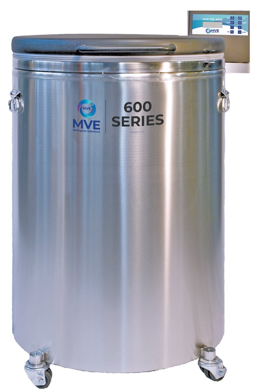 MVE 616AF-GB LN2 Freezer with Full Auto Fill & Gas Bypass (Capacity: 16,900 x 2.0 ml vials)