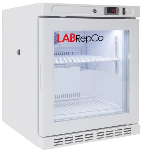 LabRepCo Futura Silver Series 2.5 Cu. Ft. Benchtop Laboratory Refrigerator | Glass Door