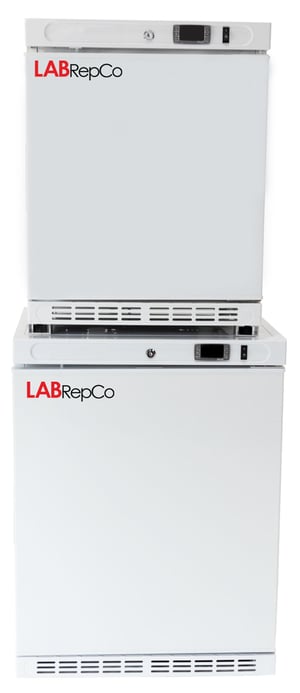 labrepco 6.5 cu.ft. laboratory Refrigerator & Freezer Stacked Combo unit with solid doors