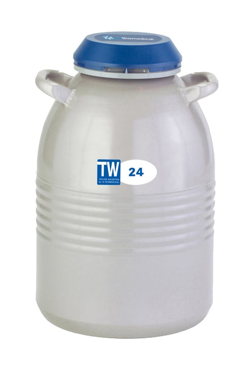 IC Biomedical TW 24 Series Small LN2 Freezer With 11" Canisters (Capacity: 660+ x 1/2cc Straws)