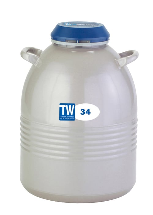 IC Biomedical TW 34 Series Small LN2 Freezer With 11" Canisters (Capacity: 2100 x 1/2cc Straws)
