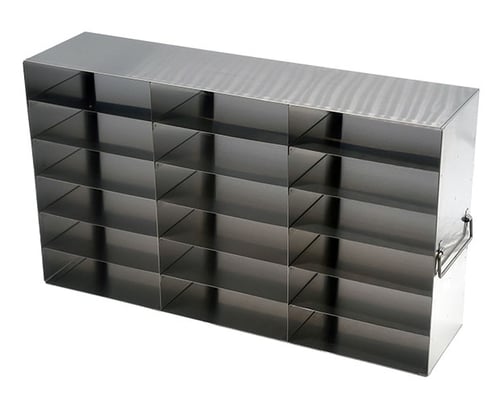 UFP-36 Upright Freezer Rack for Plasma Boxes | 3 Deep x 6 High