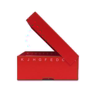 FlipTop Fiberboard Boxes Red