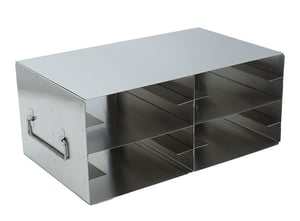 Upright-Freezer-Rack-for-100-Place-Slide-Boxes---2-Deep-x-4-High---8-Boxes-Total