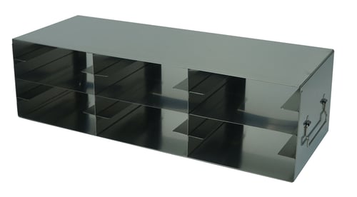 Upright Freezer Rack for 100-Place Slide Boxes | 3 Deep x 4 High | 12 Boxes Total