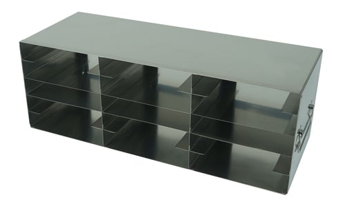 Upright Freezer Rack for 100-Place Slide Boxes | 3 Deep x 5 High | 15 Boxes Total