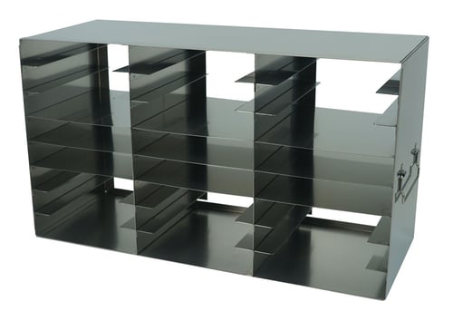 Upright Freezer Rack for 100-Place Slide Boxes | 3 Deep x 8 High | 24 Boxes Total