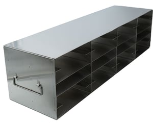 Upright Freezer Rack for 100-Place Slide Boxes | 4 Deep x 5 High | 20 Boxes Total