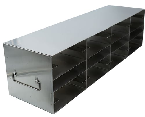Upright Freezer Rack for 100-Place Slide Boxes | 4 Deep x 5 High | 20 Boxes Total