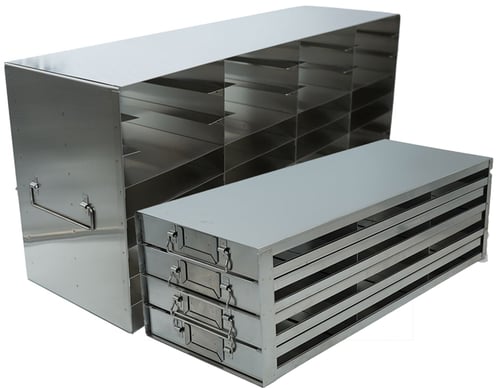 Upright Freezer Racks for 100-Place Slide Boxes
