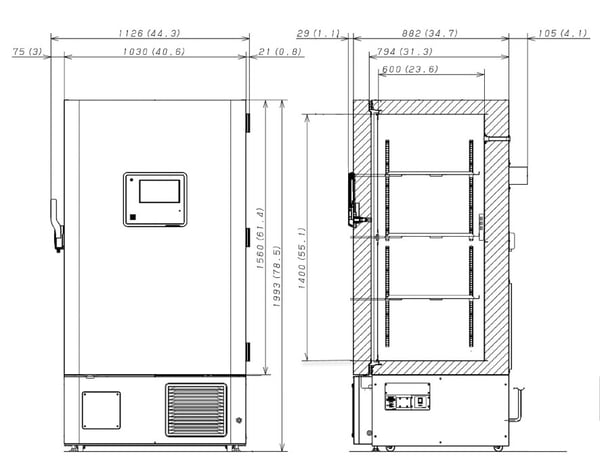 PHCbi MDF-DU703VHA-PA VIP® SMART Ultra-Low Freezer | 25.7 Cu Ft