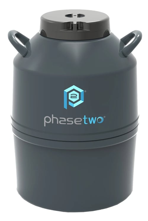 Phasetwo CRF750 Cryogenic Rack Liquid Nitrogen Freezer (Capacity: 750 x 2.0 mL vials)