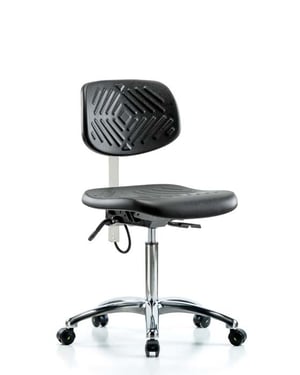 Polyurethane ESD Lab Chair| Medium Bench Height with ESD Casters