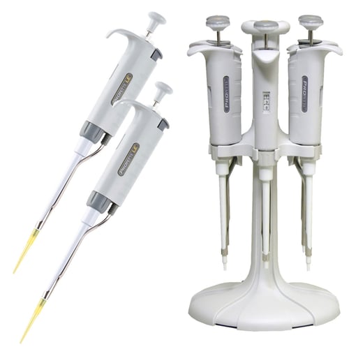 MTC-Bio ProPette™ LE Starter Kit | Includes 1 Pipette Carousel & 4 Pipettes (10ul, 20ul, 200ul, 1000ul)
