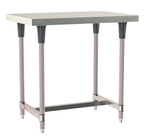 Metro TableWorx Stainless-Steel Laboratory Work Tables with H-frame | 24"W x36"L