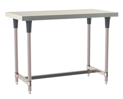 Metro TableWorx Stainless-Steel Laboratory Work Tables with H-Frame | 24"W x 48"L