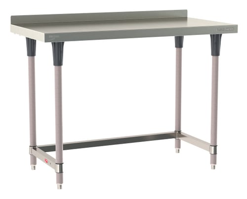 Metro TableWorx Stainless-Steel Laboratory Work Tables with 3-Sided Frame & Backsplash | 24"W x 48"L