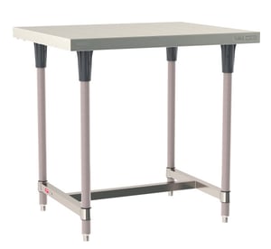 Metro TableWorx Stainless-Steel Laboratory Work Tables with H-Frame | 30"W x36"L