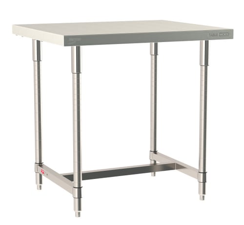Metro TableWorx Stainless-Steel Laboratory Work Tables with H-Frame | 30"W x36"L