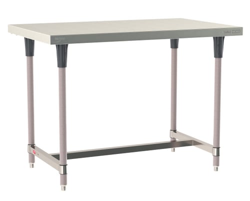 Metro TableWorx Stainless-Steel Laboratory Work Tables with H-Frame | 30"W x 48"L