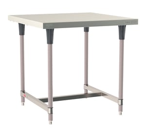 Metro TableWorx Stainless-Steel Laboratory Work Tables with H-Frame | 36"W x 36"L