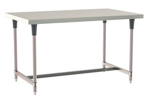 Metro TableWorx Stainless-Steel Laboratory Work Tables with H-Frame | 36"W x60"L