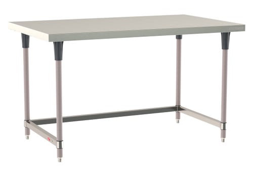 Metro TableWorx Stainless-Steel Laboratory Work Tables with 3-sided Frame | 24"W x 60"L
