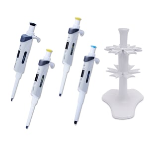 MTC-Bio Halo Starter Kit | Includes 1 Pipette Carousel & 4 Pipettes (10ul, 20ul, 200ul, 1250ul)