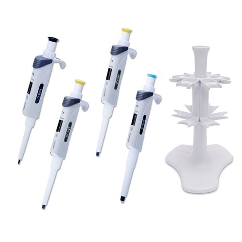 MTC-Bio Halo Starter Kit | Includes 1 Pipette Carousel & 4 Pipettes (10ul, 20ul, 200ul, 1250ul)