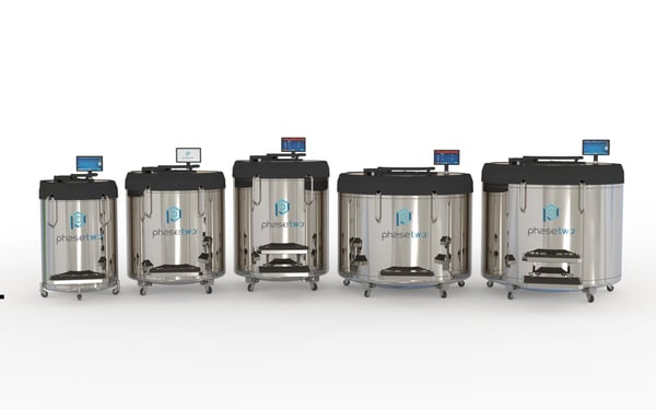 Hche Shell phasetwo HCHE20 LN2 Freezer | Capacity: 20,200 x vials