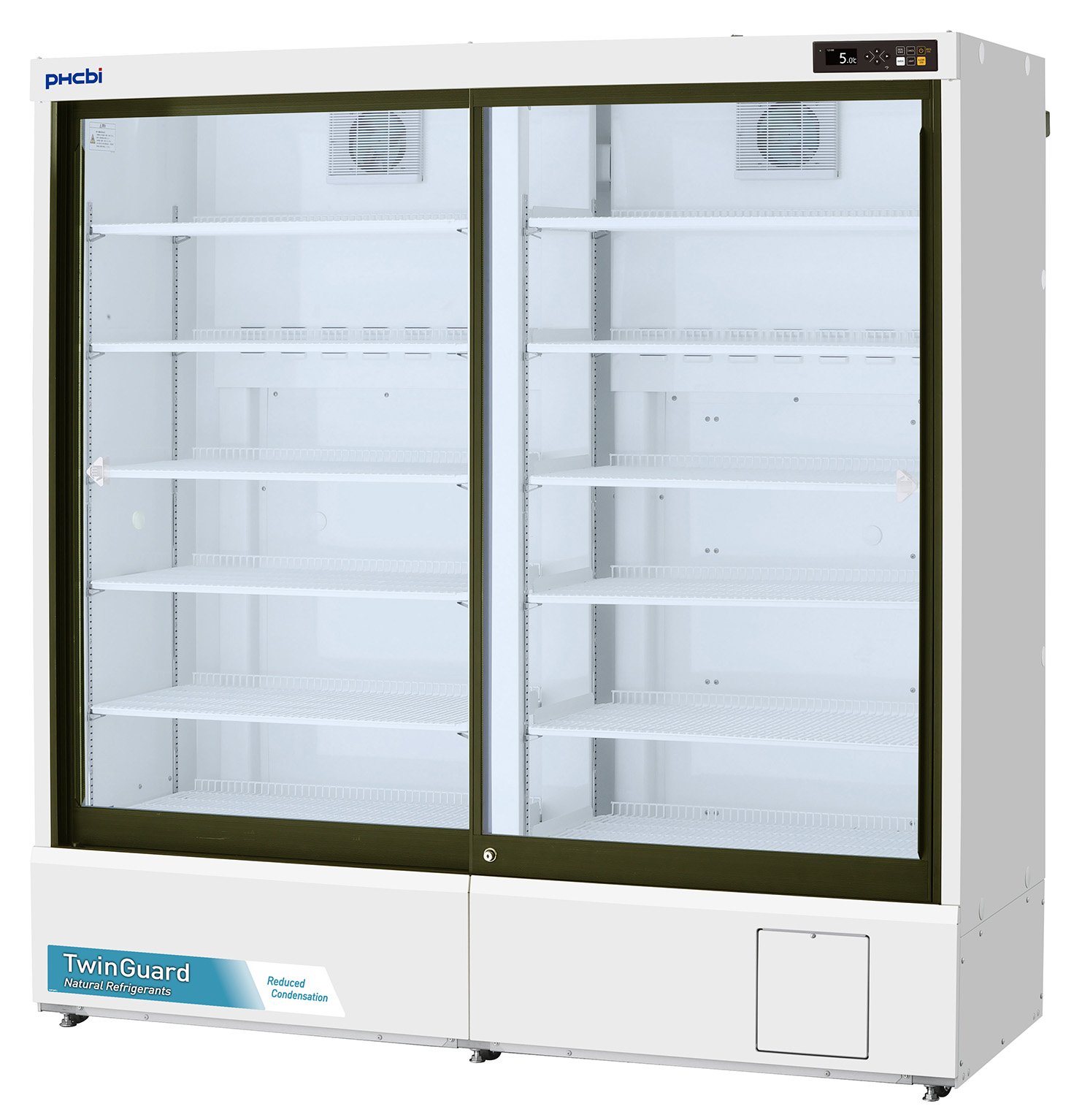 PHCbi TwinGuard Natural Refrigerants 41.1 Cu. Ft. Pharmaceutical Refrigerator | Sliding Glass Door