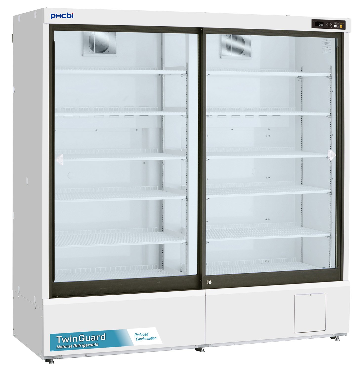 PHCbi TwinGuard Natural Refrigerants 41.1 Cu. Ft. Pharmaceutical Refrigerator | Sliding Glass Door - Image 2