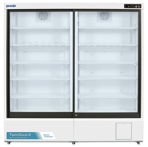 PHCbi MPR Series TwinGuard Natural Refrigerants 40.8 Cu. Ft. Pharmaceutical Refrigerator | Sliding Glass Door