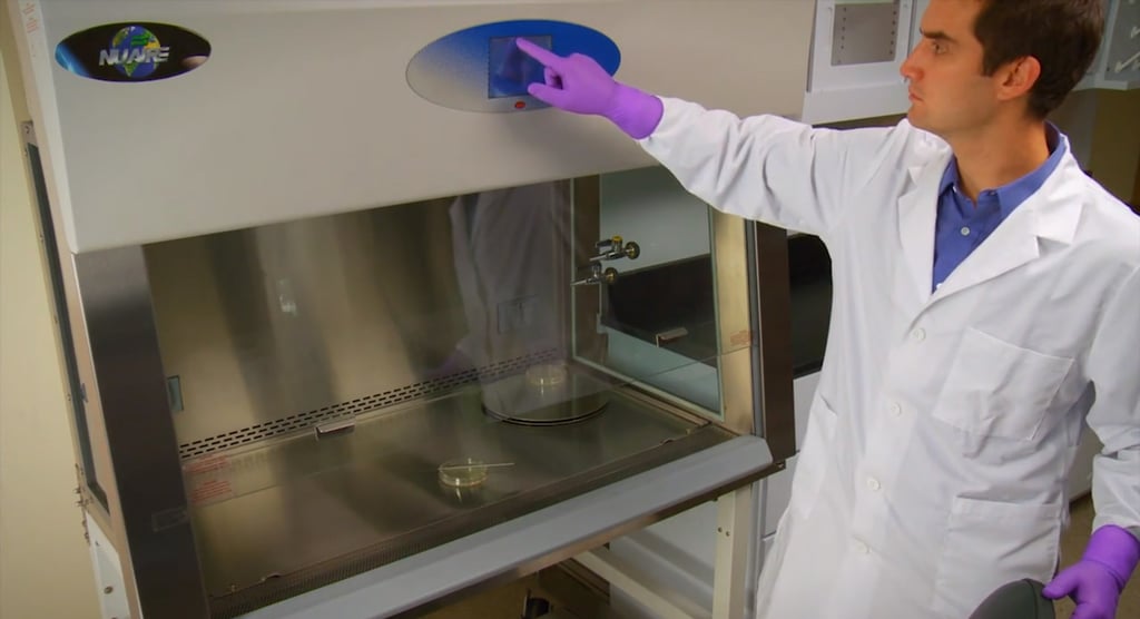 Startup Procedures before using biological safety cabinets